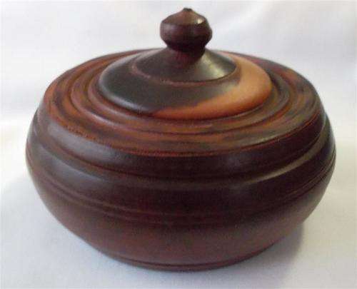 Small Wooden Bowl with Lid