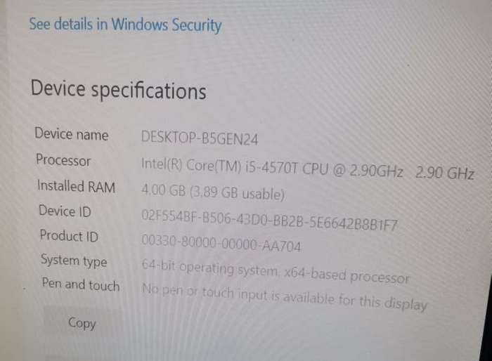 Lenovo vPro CORE i5 4th Gen ThinkCentre M93p