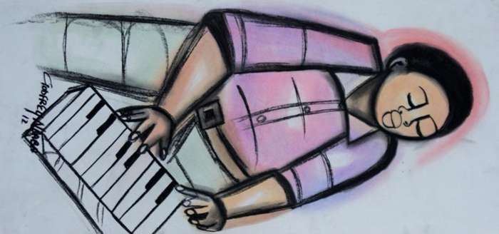 GODFREY NDABA PASTELS  "MUSIC TO MY EARS"