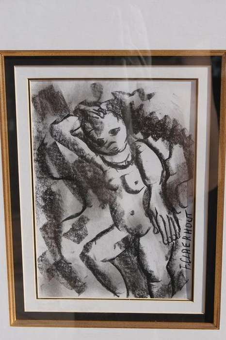 CLAERHOUT    BLACK AND WHITE CHARCOALS  PAWN ART SELLING  INCL COA     NO RESERVES