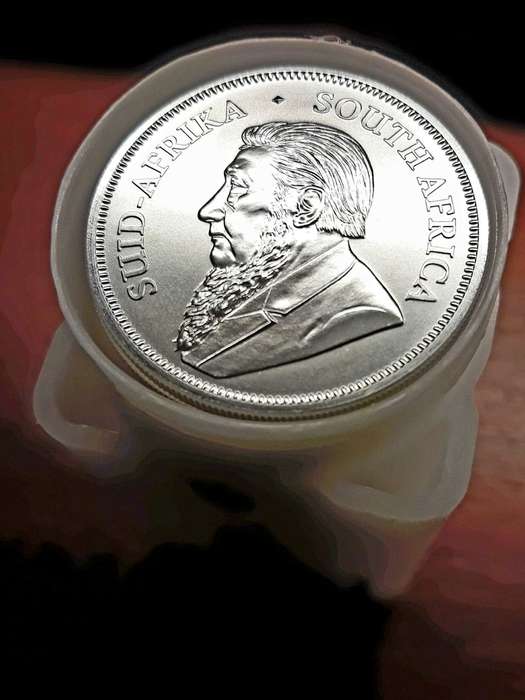 25x 2018 Silver  1 OZ  Krugerrands UNCIRCULATED in MINT Tube of 25 coins-R1 START!!!