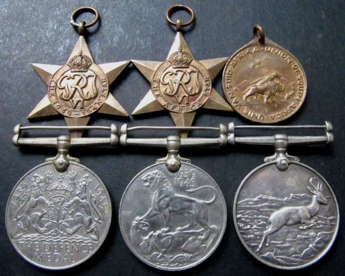 WWII 1939-45 Group of 5 Medals awarded to J.Klein C274924 - with 1937 coronation medal