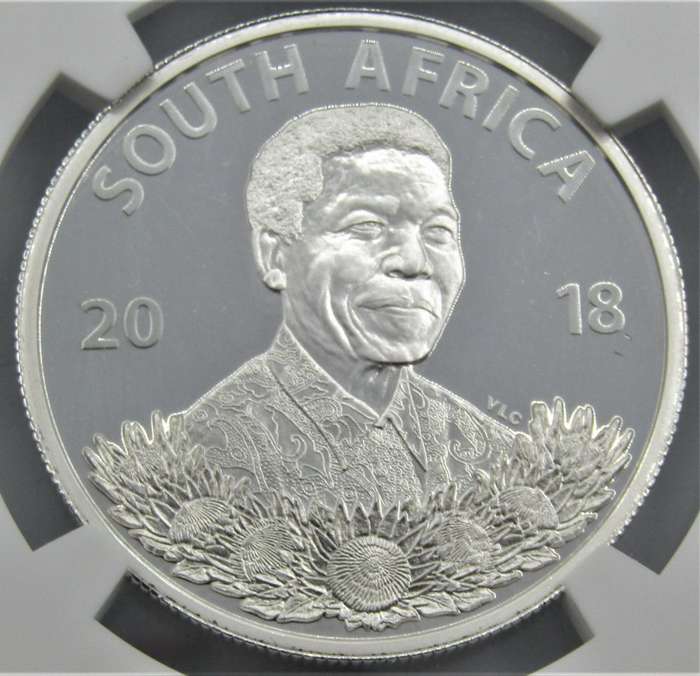 2018 Nelson Mandela Life of a Legend Robben Island SR1 NGC Graded PF70 Ultra Cameo