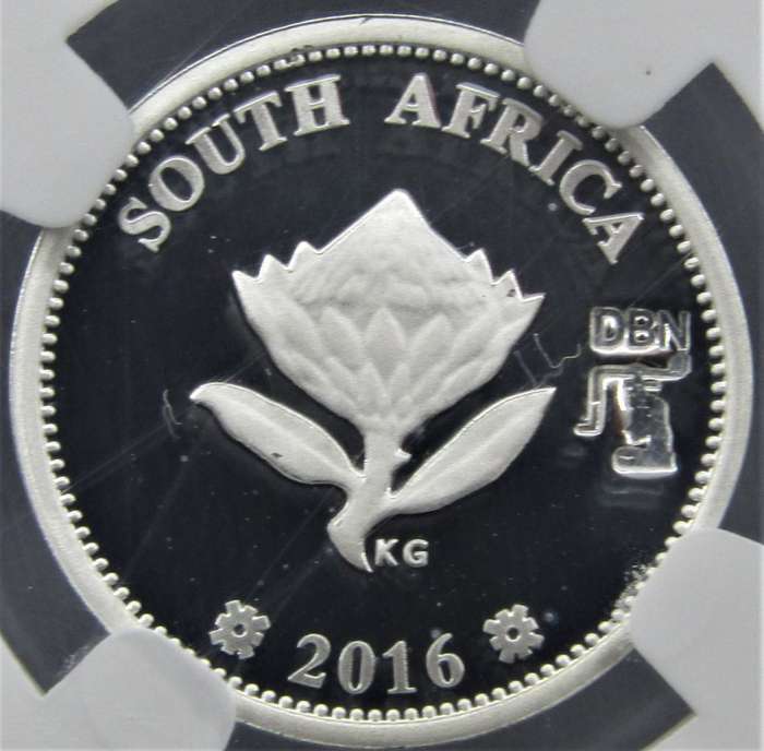 2016 2.5C SOUTH AFRICAN INVENTIONS-THE DOLOS-FLYPRESS  DURBAN COIN SHOW NGC PF69 ULTRA CAMEO
