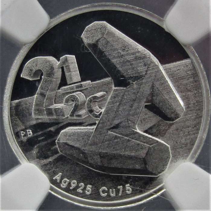 2016 2.5C SOUTH AFRICAN INVENTIONS-THE DOLOS-FLYPRESS  DURBAN COIN SHOW NGC PF69 ULTRA CAMEO