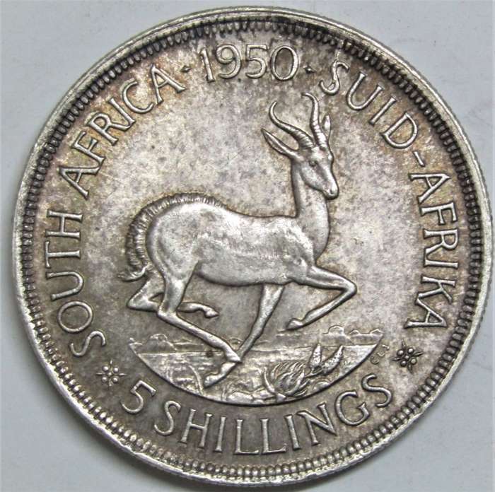1950 Union of South Africa 5 Shillings *UNC *