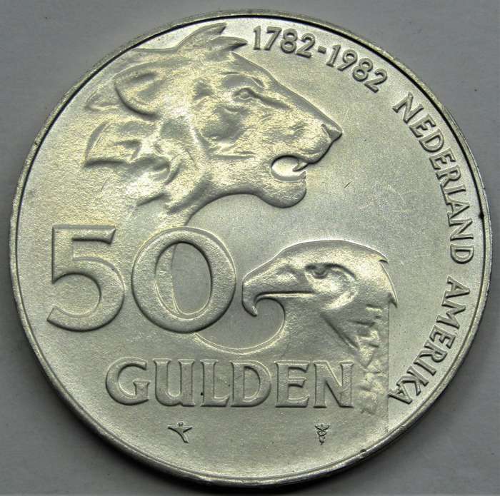 1982 Netherlands  50 Gulden ( 25 grams Sterling Silver)