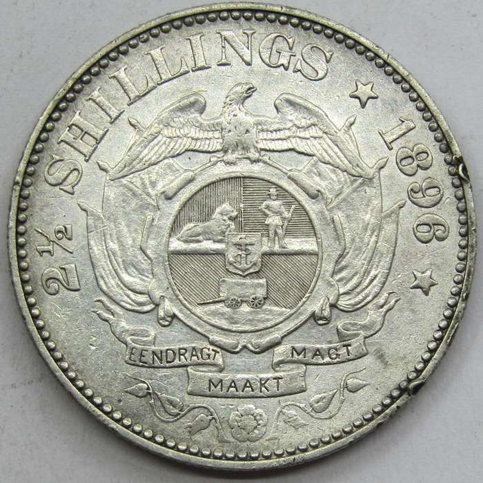 1896 ZAR 2 1/2 Shillings