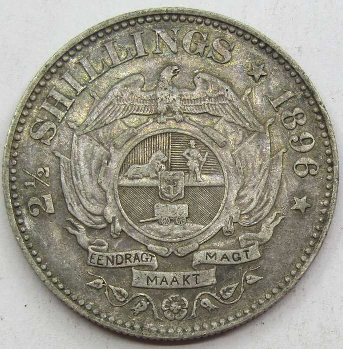 1896 ZAR 2 1/2 Shillings
