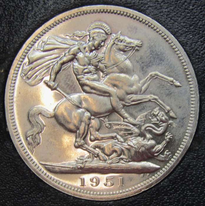 1951 Great Britain Festival Of Britain Proof Crown in original Box with certificate