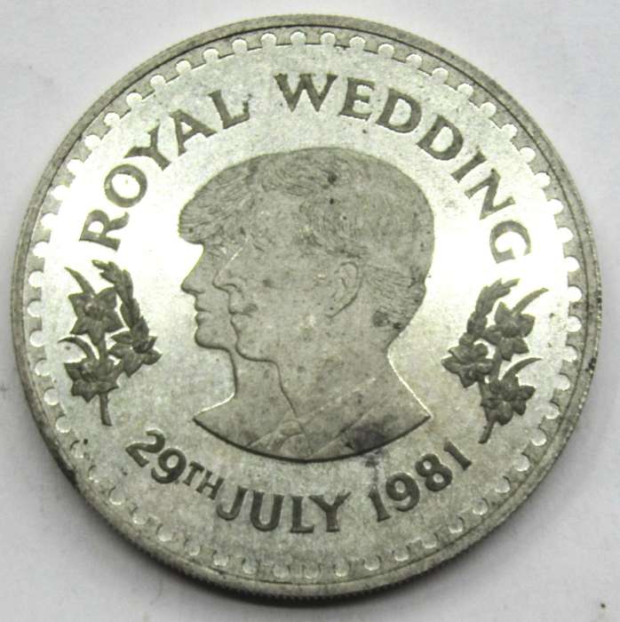 Kingdom of Lesotho 1 Ounce 999 Silver 30 Maloti Commemorating Royal Wedding 1981