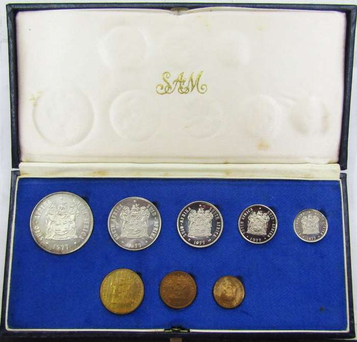 1977 Republic of South Africa Proof Set in original box of issue