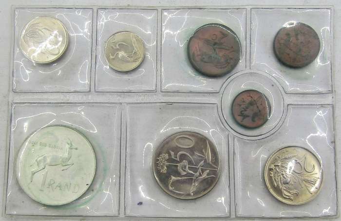 2 X1971 Republic of South Africa Mint  Set with SILVER RAND  unopened as issued