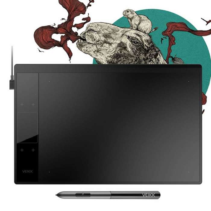 VEIKK A30 Graphics Drawing Tablet with 8192 Levels Battery-Free Pen - 10" x 6" Active Area