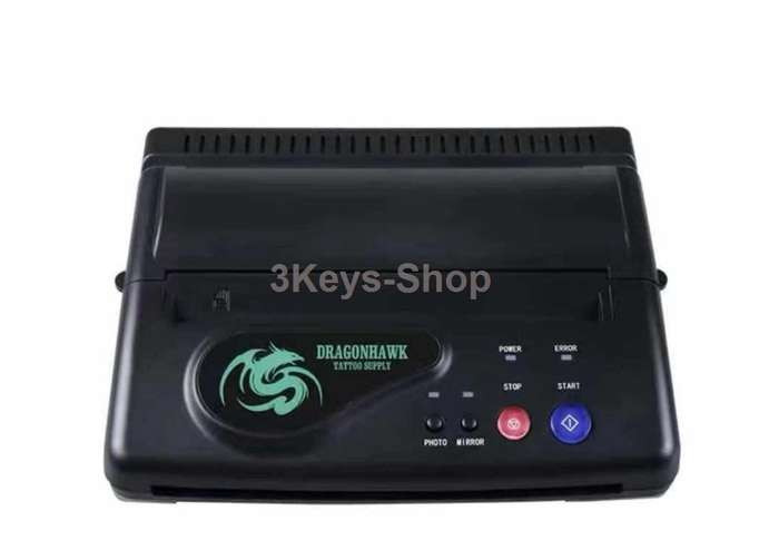 Dragonhawk Black Tattoo Transfer Stencil Machine Thermal Copier Printer Machine
