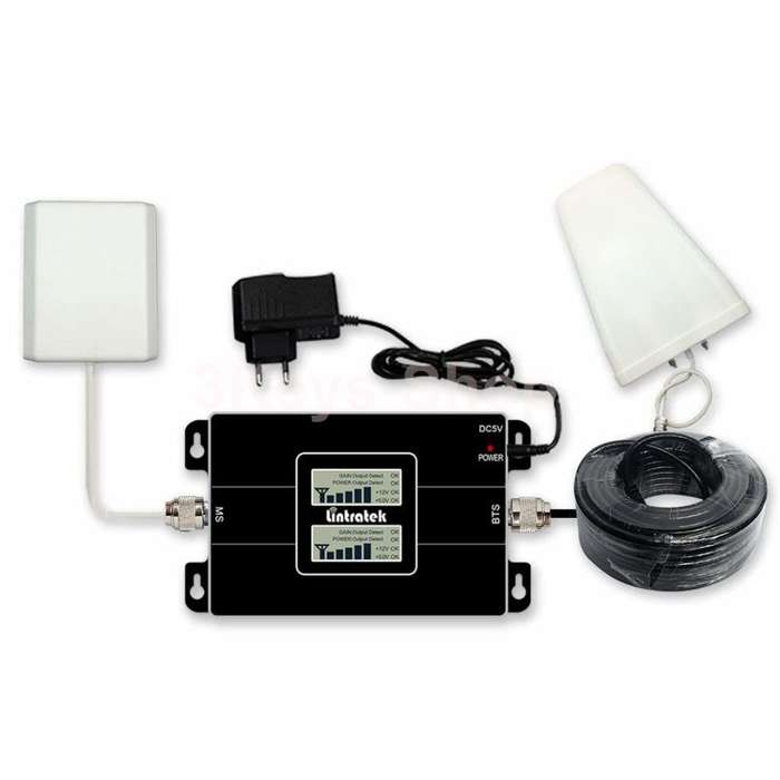Lintratek 2G 3G 4G LTE Cell Phone Signal Booster Amplifier Repeater 850MHz 1900MHz Antenna Set