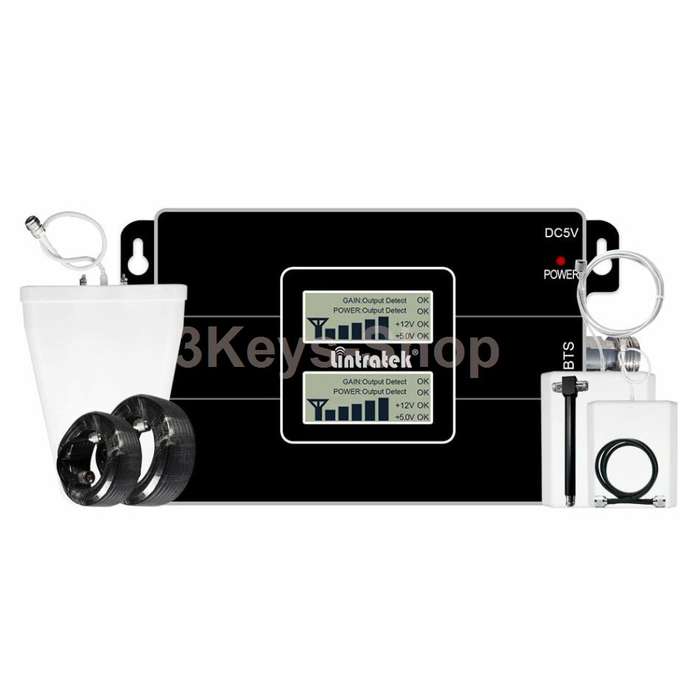 Lintratek 2G 3G 4G LTE Cell Phone Signal Booster Amplifier Repeater 850MHz 1900MHz Antenna Set