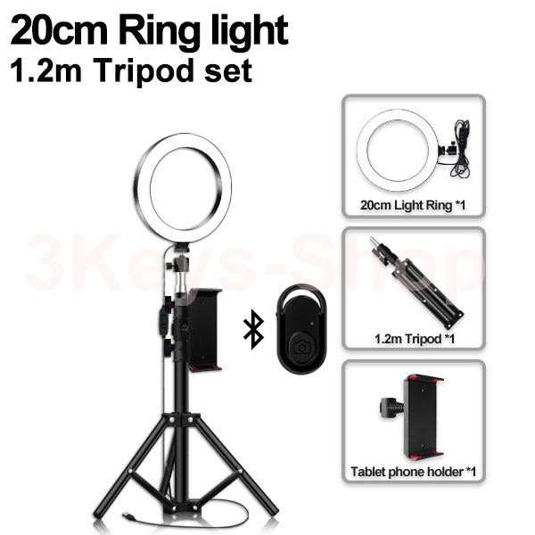 26cm Ring Light for iPad, LED Ring Light with Tripod Stand, Dimmable Makeup Light, YouTube