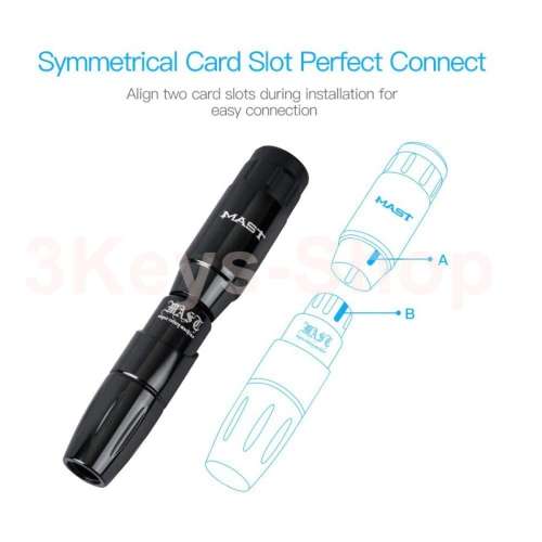 Mast Tour Rotary Pen Machine With 2 *Wireless Tattoo Battery Power Kit with Exquisite original box