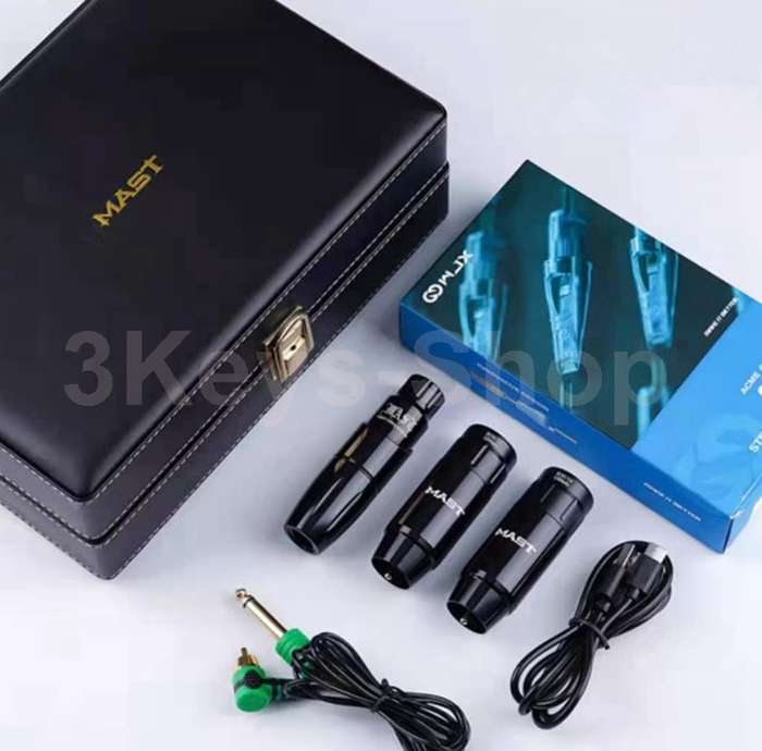 Mast Tour Rotary Pen Machine With 2 *Wireless Tattoo Battery Power Kit with Exquisite original box