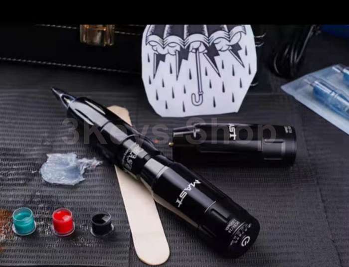 Mast Tour Rotary Pen Machine With 2 *Wireless Tattoo Battery Power Kit with Exquisite original box