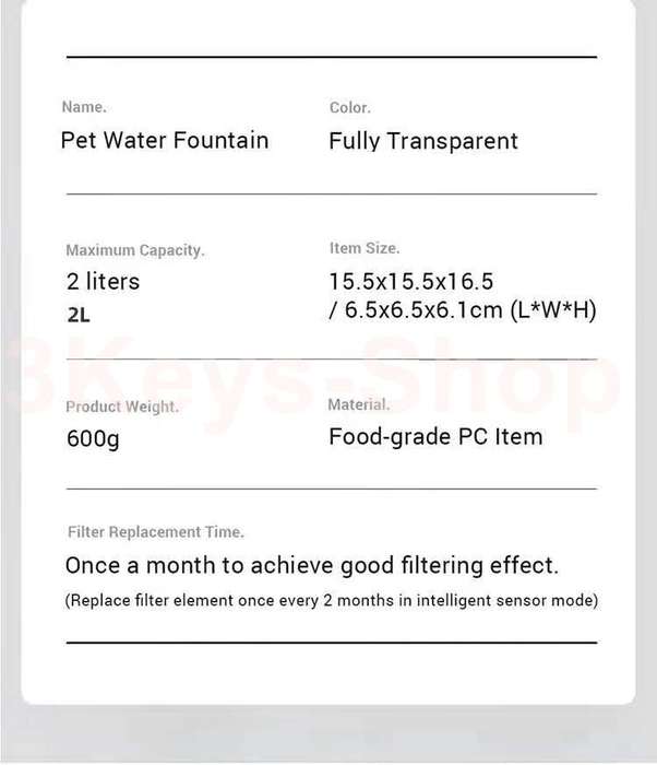 Intelligent Cat Water Fountain With Faucet Dog Water Dispenser Transparent Drinker Pet Drinking Filt