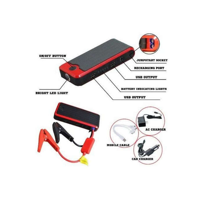 High-Power Multi-function 12V Emergency Jump Start Power Bank
