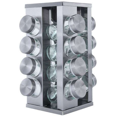 Rotating Spice Rack with 16 Spice Jars