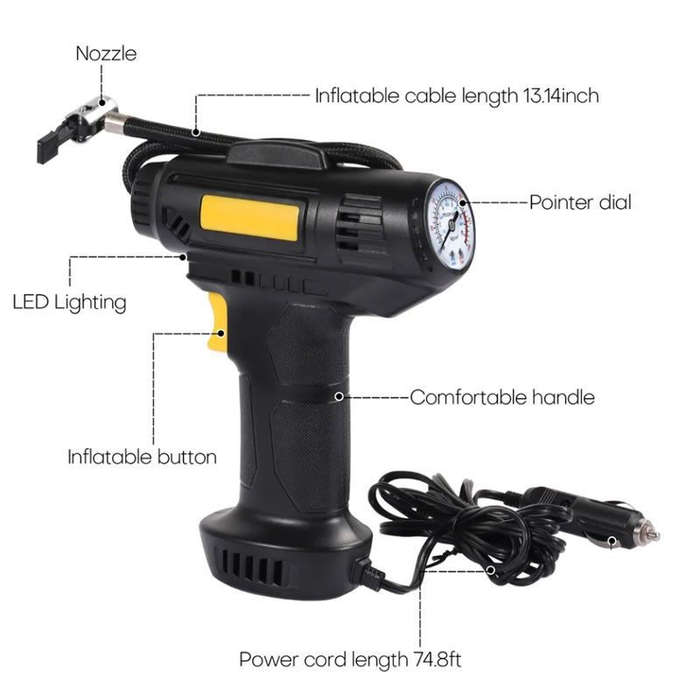 Portable Handheld Car Air Tire Inflator