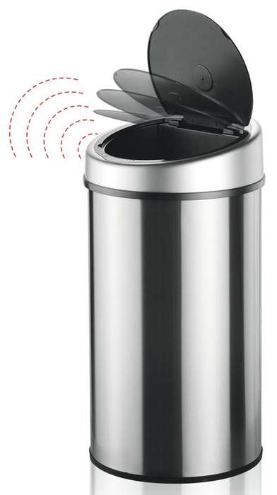 50Lt Automatic Stainless Steel Dustbin with infrared Motion Sensor