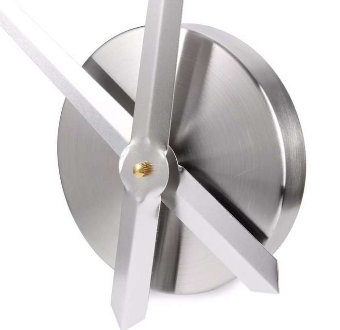 Modern DIY Large 3D Wall Clock (Home Decor) RED [SECOND HAND ]