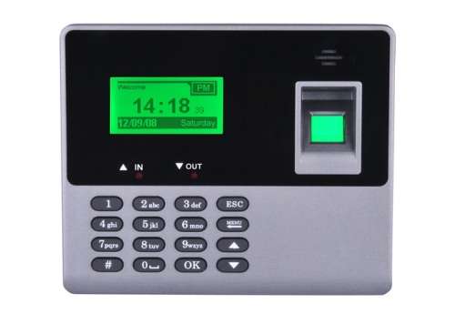 Fingerprint Time Attendance System Machine with U-Disc, Backup Battery