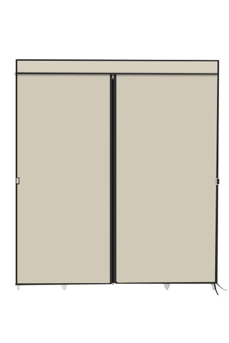 Hazlo Large Multi Compartment Fabric Wardrobe Closet (Clothes Storage)