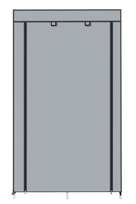 Hazlo Portable DIY Clothes Storage Wardrobe Closet with Hanging Rail