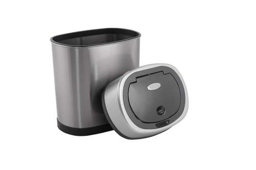 NineStars Automatic Motion Sensor Touchless Stainless Steel Dustbin - 12L