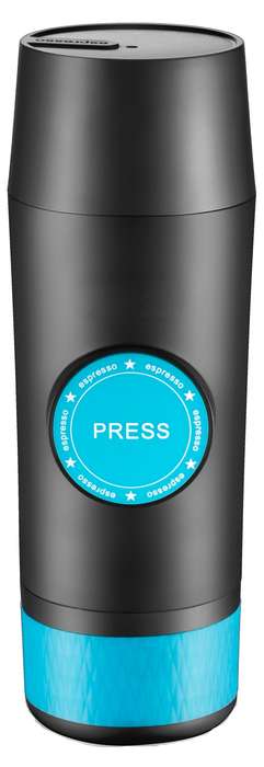 Kusie Portable Espresso Coffee Maker with Built in Battery - Ground or Nespresso Capsule