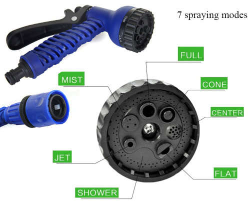 Garden Expandable Hose Pipe with Nozzle - 22.5 Meters