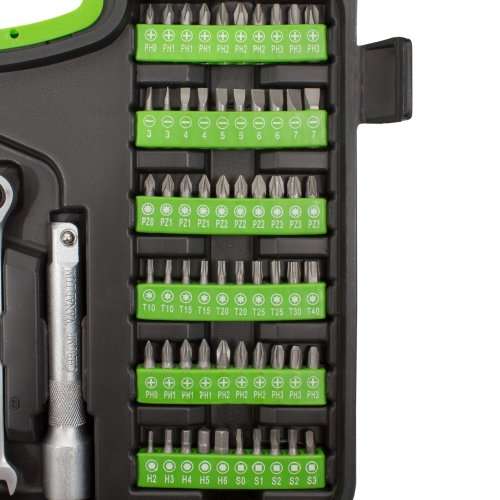 La Fermeté Greenline Socket Spanner Wrench Set in a Tool Box - 104 Pieces