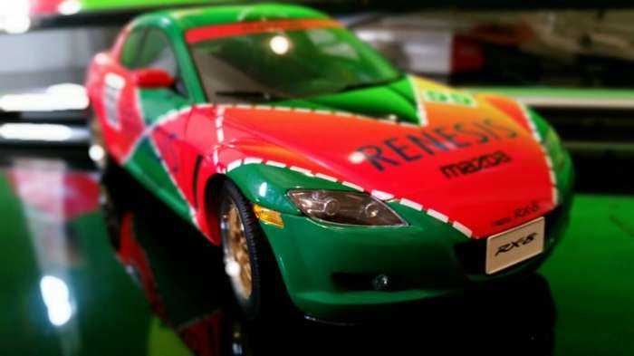 Limited Edition Mazda RX-8 Le Mans Livery Autoart 1:18  - door deliver R60