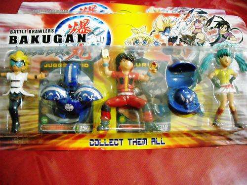 *BAKUGAN*  DAN, MASQUERADE & RUNO + 2 MED BRAWLERS INC DRAGO