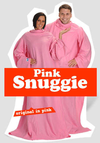 SNUGGIE THE BLANKET WITH SLEEVES            PINK