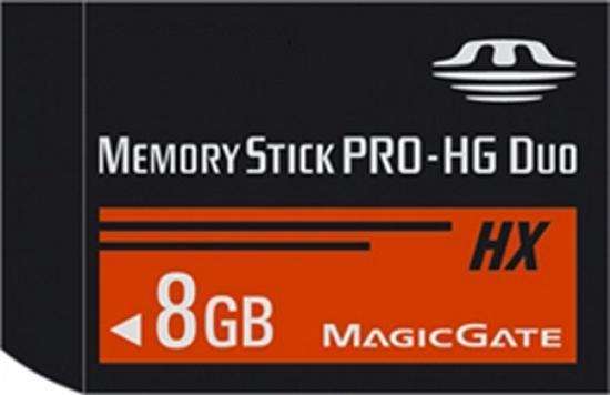8GB Memory Stick MS Pro-HG Duo Memory Card