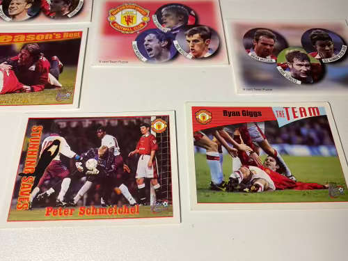 Manchester United Cards 1997/98 (9x Futera trading cards)