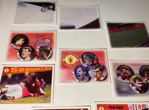 Manchester United Cards 1997/98 (9x Futera trading cards)
