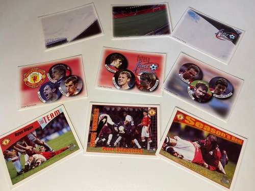 Manchester United Cards 1997/98 (9x Futera trading cards)