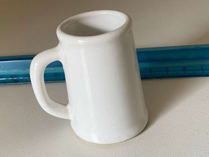 Standard Bank Cricket Ceramic Mini-Mug / Tot Glass - early 2000s