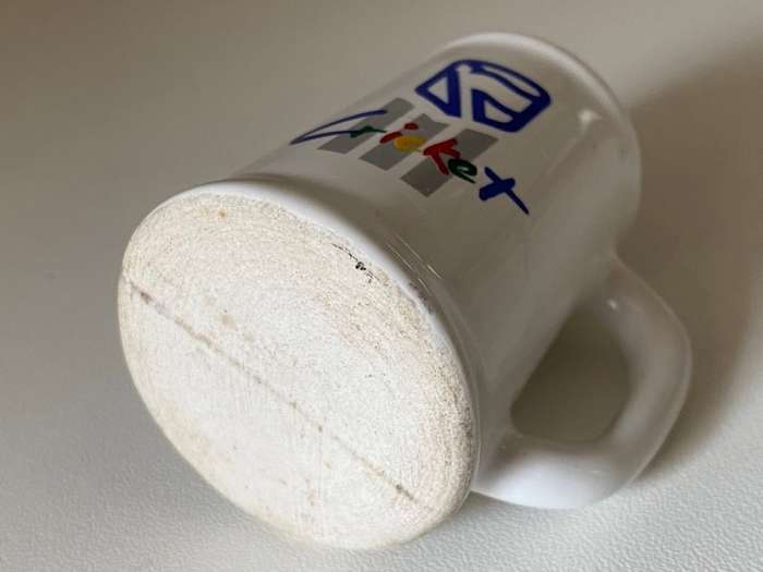 Standard Bank Cricket Ceramic Mini-Mug / Tot Glass - early 2000s