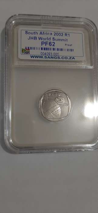 2002 World summit coin graded PF 62. Currently the only one BOB