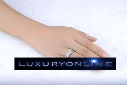 1.2ct White Gold Filled Hand Crafted Simulated Diamond Ring