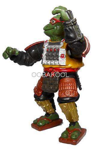 TEENAGE MUTANT NINJA TURTLES / RAPHAEL SAMURAI  / 1993 / VINTAGE 11cm OobaKool Action Figure